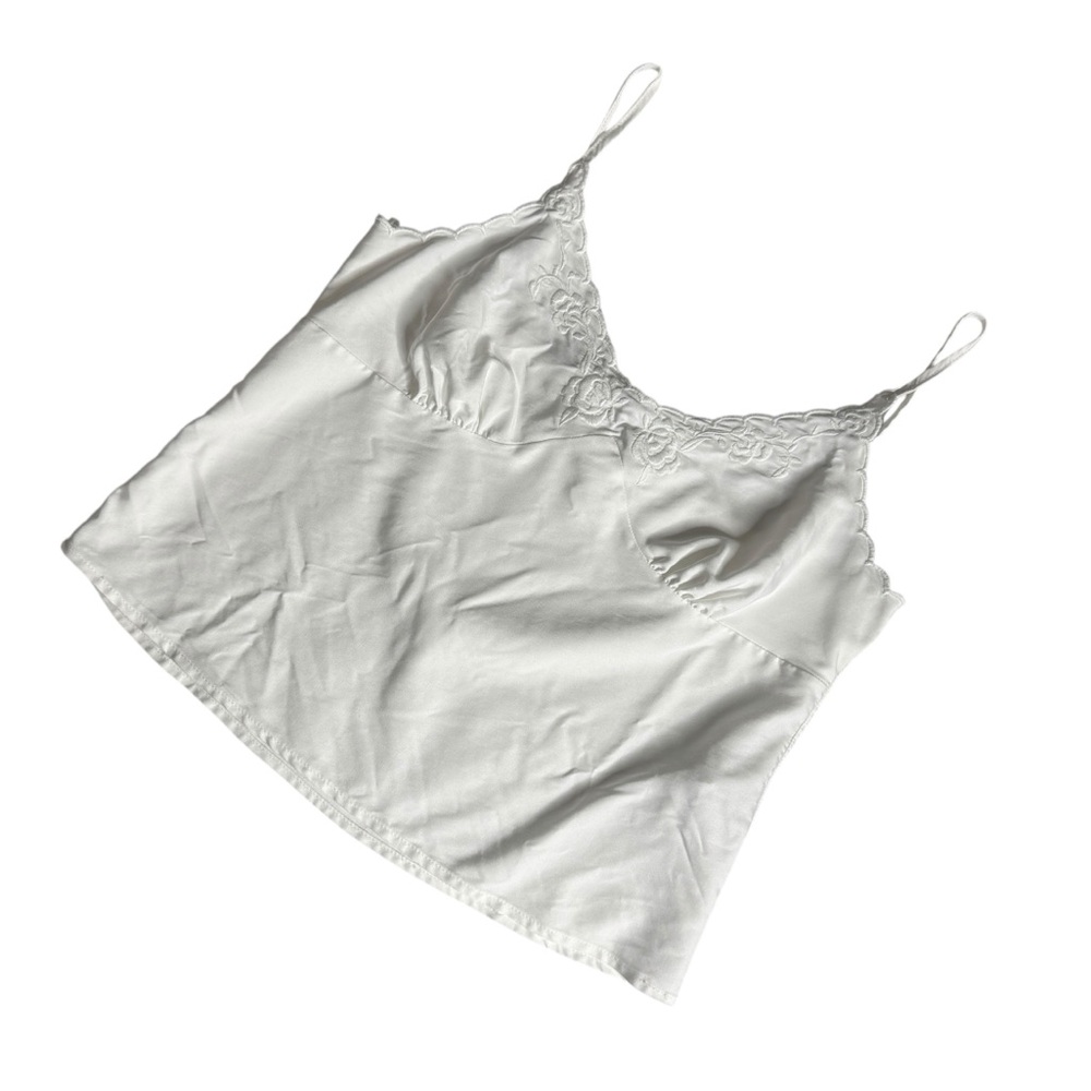 Collection‎ Pimkie White Lace Trim Camisole Tank Top Women’s Size Small